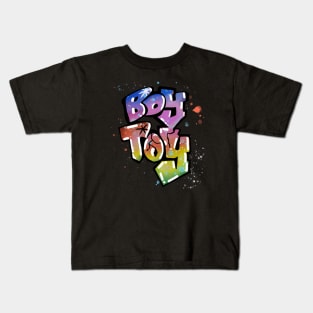 80s Boy Toy graffiti tag Kids T-Shirt